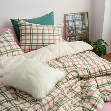 체크 소프트마이크로 Madras SS 차렵이불패드세트 72433ea 1(EA)