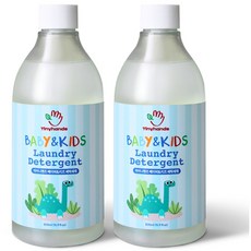 타이니핸즈 세탁세제 중성세제 유아 피부면역 천연다래, 2개, 500ml
