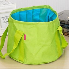 캠핑 접이식 설거지통 그린