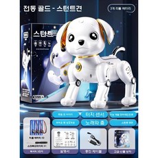 반려로봇 AI 로봇강아지 인공지능 원격 음성 장난감 강아지, E. 터치 전기 류리 골드-라지
