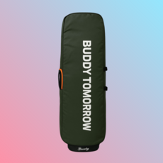 충격완화 패드 탑재 골프백 항공커버, 포레스트그린