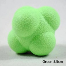 5.5cm 피트니스 반응 공 육각형 민첩성 조정 플렉스 운동 스포츠 훈련, 04 5.5cm green, 1개