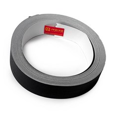 제본테이프 25mm X 10M 검정 검정색, 없음, 1개