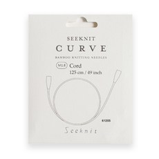 씨니트 yarna 커브 교환식 코드 뜨개 바늘 M2 케이블 125cm 61225, 실버, 1개