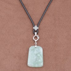 【昱晶閣】高品質鋯石蠟皮繩項鍊繩 可調節黑繩 翡翠玉佩掛繩 黃金吊墜繩 男女通用 玉佛脖子吊飾繩, 1個, 白金色款 / 款式四 (不含吊墜), 黑繩