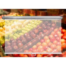 냉장고 반자동 투명롤 냉동고 스크린 업소용 가림막 1. 구멍 포함 60cm (옵션이미지참조)