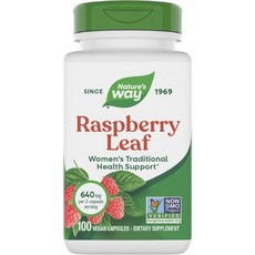 네이처스웨이 라즈베리 리프 추출물 640mg 캡슐 Nature's Way Raspberry Leaf, 1개, 100정