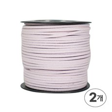 디어플레이스 샤무드끈 세무끈 스웨이드끈 90m 3mm, 15 라벤더그레이, 2개