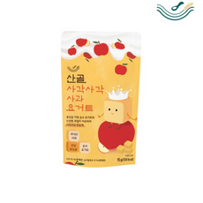 에코맘의산골이유식 산골 사각사각요거트 사과, 15g, 4개