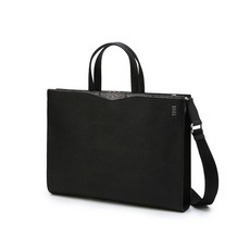 닥스 [UG] 블랙 에딘버러 체크배색 소가죽 서류가방 3053