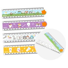 더블 학용 겹자 30cm 1개 학생자