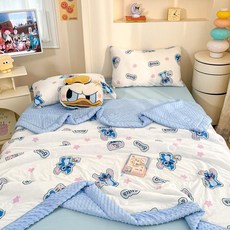 어린이 여름 이불 귀여운 캐릭터 시원한 아동 침대이불 가볍고 편안한 침구, 스타 스티치