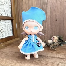 팝마트 지거 Zsiga 액션 피규어 BJD 20cm 인형옷 스커트 반다나 휴대폰 카메라 펜던트 세트, 20CM 가지 누나의 옷에는 인형이 포함되어 있지 않다, 블루 스커트+반다나+카메라 펜던트 세트
