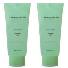 [블리샵]1+1 브링그린 알로에99%수딩젤 300ml (리뉴얼) 피부수분공급 진정보습 페이스바디겸용
