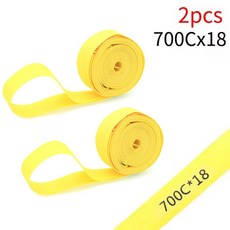 1쌍 2개 자전거 튜브 프리미엄 PVC 림 테이프 스트립 MTB 산악 로드 바이크 접이식 타이어 라이너 커버 27., 700c 18mm