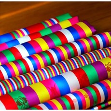 리본빌 한국 색동 원단 7종, 1개, (3번) 동자 색동 원단 15미리폭