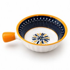 帶柄湯碗 圓點圖案, 絢麗多彩, 1個