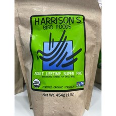 HARRISON'S BIRD FOODS 成鳥終身極細日常保健配方適用小型鳥, 1個