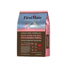 FirstMate 第一饗宴 太平洋海魚藍莓無穀貓飼料 全齡貓適用, 混合口味, 1.8kg, 1個
