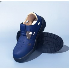 클린룸 안전화 제전용 방진 정전기 방지 통기성, 블루A