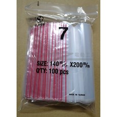 榮展五金 7號夾鏈袋 夾鏈式密封袋 PE夾鏈袋 一包100入, 7號袋(1包100入), 1個, 100