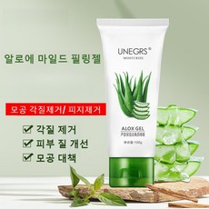 알로에 마일드 필링젤 알로에 필링 젤 모공 각질제거 피지제거, 4개, 100g
