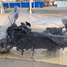 SUNFANNYAN 機車收納防塵全密封拉鏈袋, L號:180*260cm,加厚款