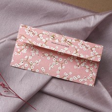 참새와 봄꽃 용돈봉투, 10개, 핑크