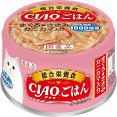 CIAO 乳酸菌主食 貓罐系列 85公克, 85g, 1個, 鮪魚+雞肉+蟹肉風味魚板 A-254