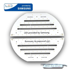 삼성LED 모듈 원형방등 50W 380x160mm 2장 국내제작 플리커프리, 주백색, 1세트