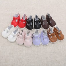 버클 단화 파올라레이나 인형 신발 인형운동화, 레드, 1개