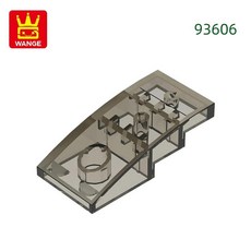 슬로프 곡선 블록 컬러 벽돌과 조립 부품, 21. 81.Trans-Brown, 1개