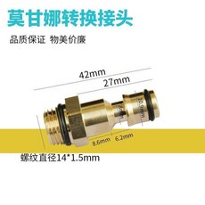 莫甘娜PA壺轉接頭 快速全銅噴轉換接頭 高壓清洗洗車機適用, 莫甘娜PA壺轉接頭*其他