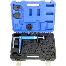 에어 브레이크패드 교체 라이닝 분해 수리 공구 공구세트, A. KT6037 공압 23피스