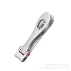 大開口防飛濺指甲刀大號修硬厚甲腳趾甲指甲刀家用成人大口指甲剪, 1個, 銀色小號單個:如圖