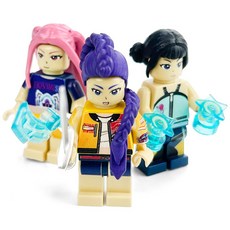 케데헌 헌트릭스 3인방 액션피규어 호환블럭 3종세트, 1세트 1세트
