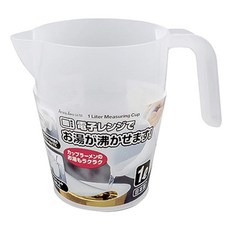 NEIGHBOR CLOWN 범위 de 온수 계량 컵 전자레인지로 뜨거운 물을 끓인다. 시단 요리 순간 온수 조리기 조리용품 일본제 유익한 RunwayCharm 스티커 포함, 상세페이지 참조