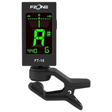 Fzone FT15 夾式調音器 (黑色) 吉他調音器 樂器配件, 1個
