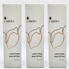 [본사정품] 라비오라 레몬꿀팩 레몬허니 워시오프팩 ++ 맑기 광채 보습 탄력 리프팅 각질 피부결 진정 모공 ++, 1개입, 3개