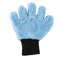 갱카 차량용 세차장갑 세차 글러브 극세사 핑거 워시미트, 스카이블루, 1개