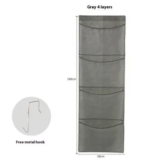 장난감 보관 가방 2/4 대형 포켓이있는 문 주위의 다기능 보관 선반, 1개