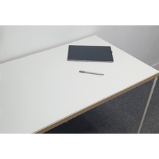 데스커 멀티책상 1200/1400전용 가죽매트, 데스커멀티책상1200, 크림화이트