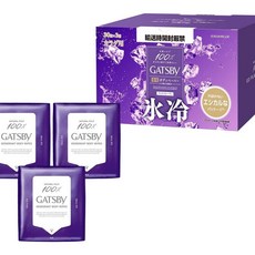 갸스비 GATSBY 아이스 데오드란트 바디 페이퍼 아이스 프루티향 30매입 X 3개 (총 90매)