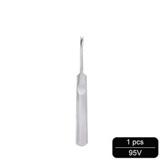 MIUSIE 1Pcs DIY 핸드 Leathercraft 스티칭 U V 모양의 그루버 스카이 빙 에지 베벨 러 도구 키트 가죽 공예 만들기 도구, 95mm V shape, 1개