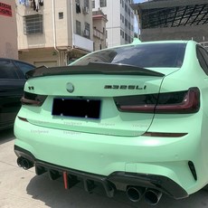 BMW 3 시리즈 G20 19-22 스포일러 320i 320D ABS PSM 스타일 호환, 흰색