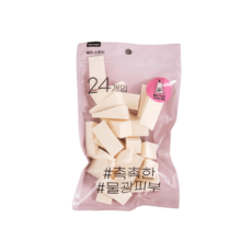 여행용 삼각퍼프 24P, 24개입, 1세트