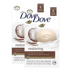 도브 코코넛 밀크 뷰티 바 비누 Dove Beauty Bar Coconut Milk More Moisturizing, 637g, 2개