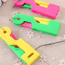 바늘 실 끼우기 실꿰기 실끼우개 손바느질 재봉 보조 용품, 1개