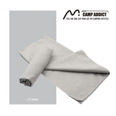CAMP ADDICT 速乾運動毛巾, 1個, 毛巾40*80cm--淺灰