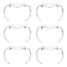 Evenflo 와이드 넥 젖병과 호환되는 아기 젖병 손잡이 6팩 인체 공학적 디자인 141.7g(5온스)170.1g(6온스)255.1g(9온스) 젖병을 위한 인체 공학적 디자인, Evenflo 와이드 넥 젖병과 호환되는 아기 젖병 손